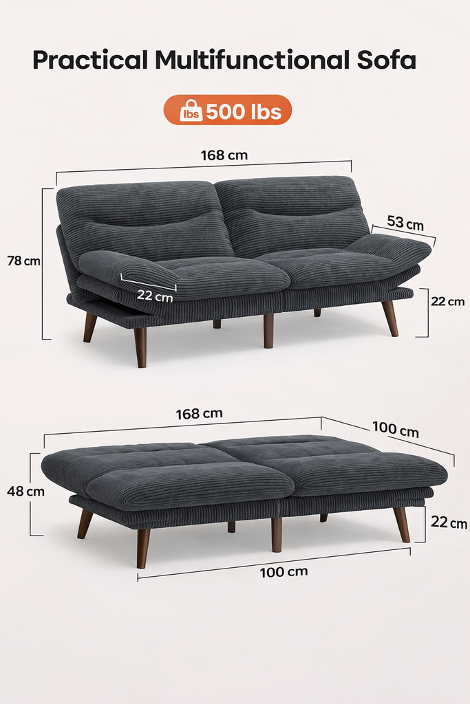Canapé Cosyfuté - Futon convertible 2 en 1 