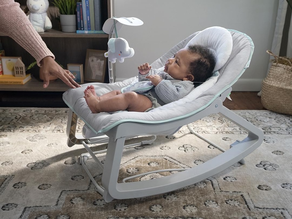 Transat bébé Ingenuity 3-en-1 évolutif – Vibrations, arche de jeux – 0-30 mois