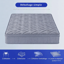 Matelas hybride mémoire de forme (25cm)