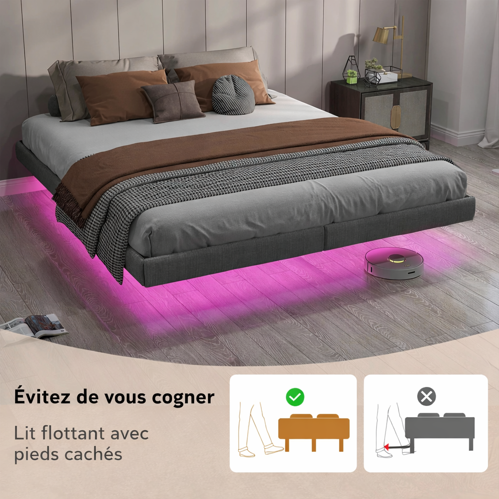 Sommier Flottant RGB - Métal