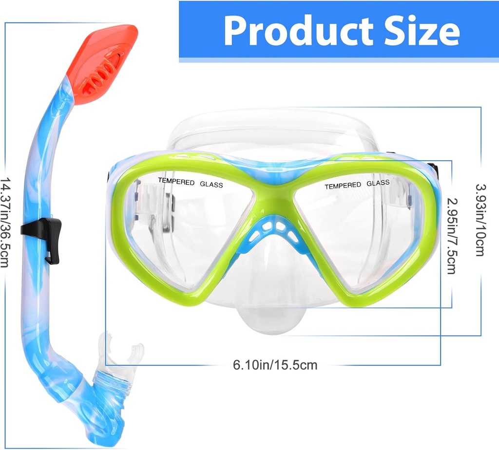 Ensemble de plongee pour enfants (masque + tuba)