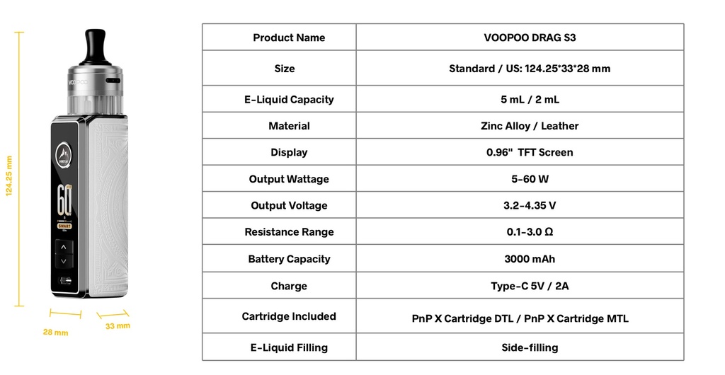 KIT DRAG S3 - VOOPOO