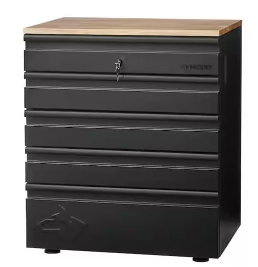 HUSKY Rangement de outils de garage en acier soudé robuste en 3 pce, couleur noire (162.56 L x 203.2 H x 60.96cm P)