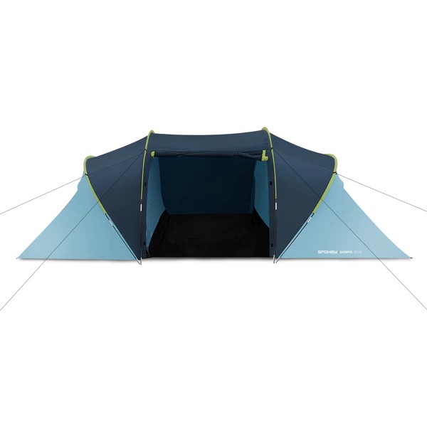 Tente pour quatre personnes avec deux chambres sép