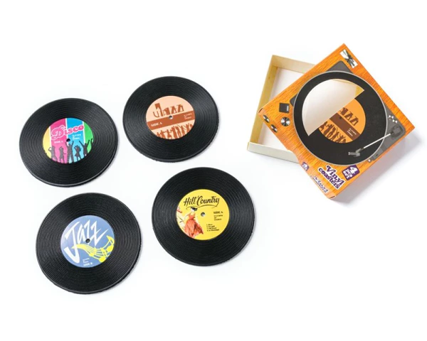 Sets de table rétro en vinyle – 4 pièces