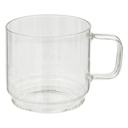 Rack 4 mugs M Mia 30 cl, transparent