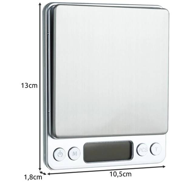 Balance de cuisine 500 g x 0,01 g Ruhhy 19899
