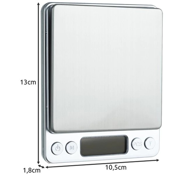 Balance de cuisine 500 g x 0,01 g Ruhhy 19899