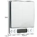 Balance de cuisine 500 g x 0,01 g Ruhhy 19899