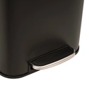 poubelle car metal 30l nr delta, noir