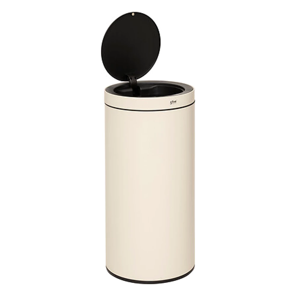 poubelle sensor metal 40l arg delta, beige