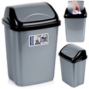 Poubelle en plastique grise 10 l
