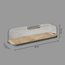 boîte baguette plastique + bambou fresheat, gris