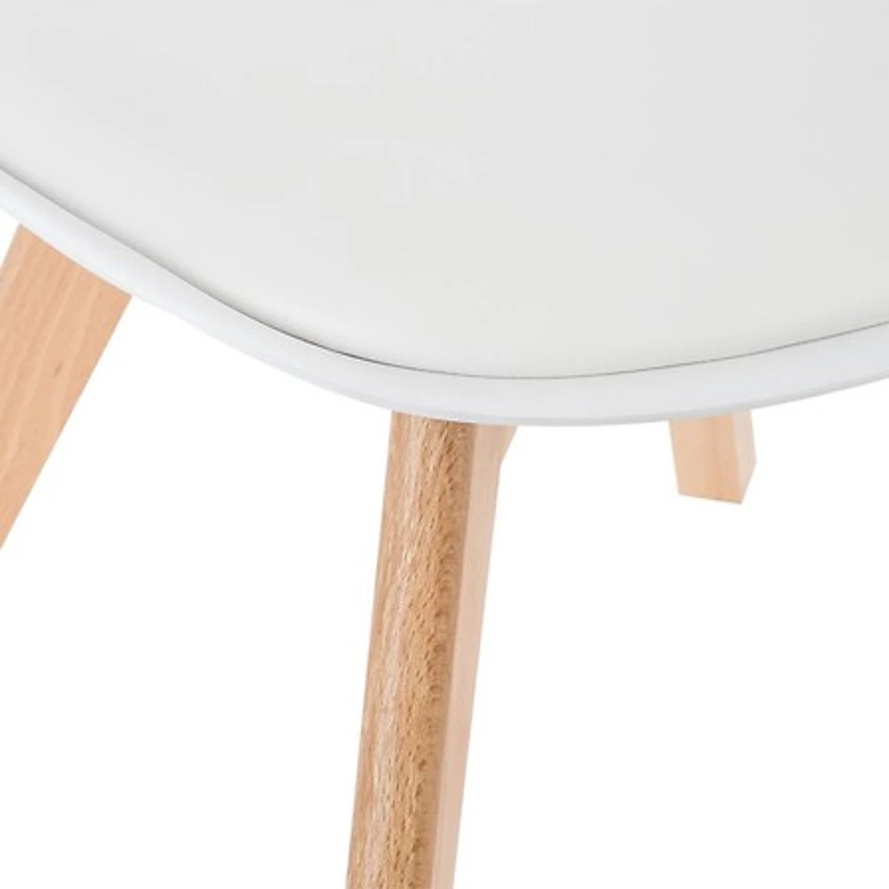 chaise polypropylene baya blanche / nat, blanc