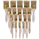 Un ensemble de pinceaux plats pour peindre 15