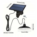 Lampe de jardin solaire LED suspendue avec détecteur