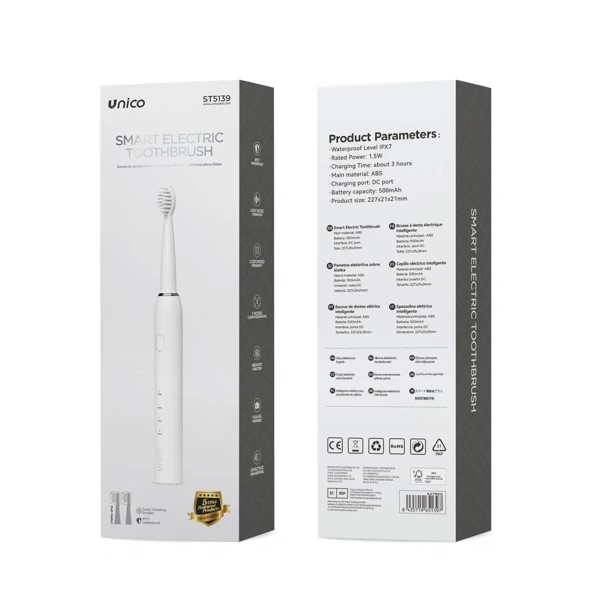 Brosse à dents électrique blanche