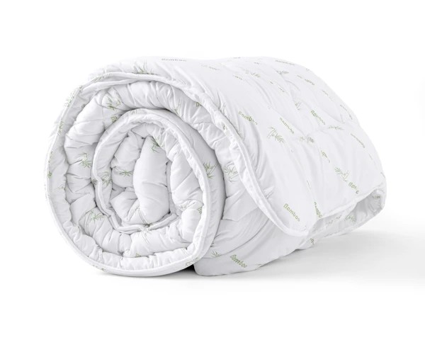 Couverture Bali Bamboo Touch blanc 240 x 200 cm