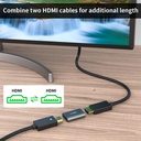 Adaptateur HDMI Femelle/Femelle 4K 60Hz – Lot de 3 Aluminium
