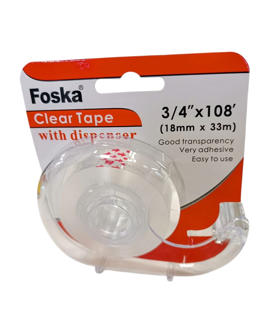 T-stationery transparent adhesive tape with foska distributor