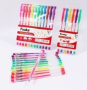 [STA0063-RH2006] 12 STYLO GEL NEON FOSKA 