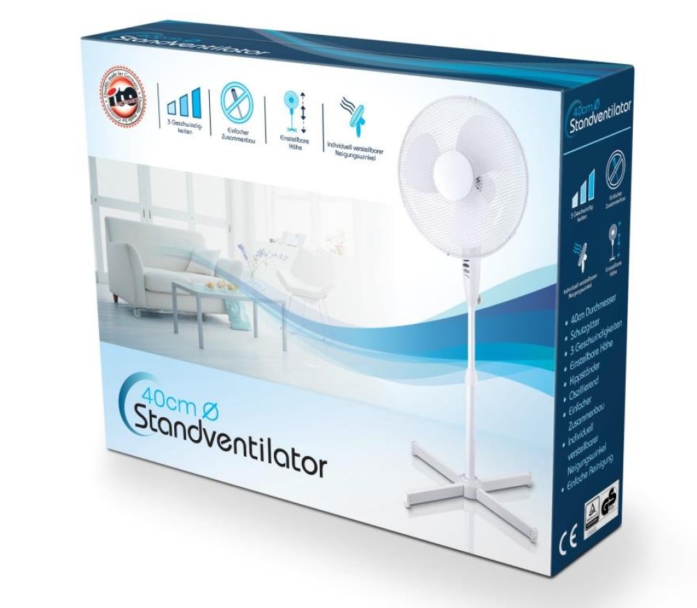 Ventilateur sur pied 40 cm ZEN02