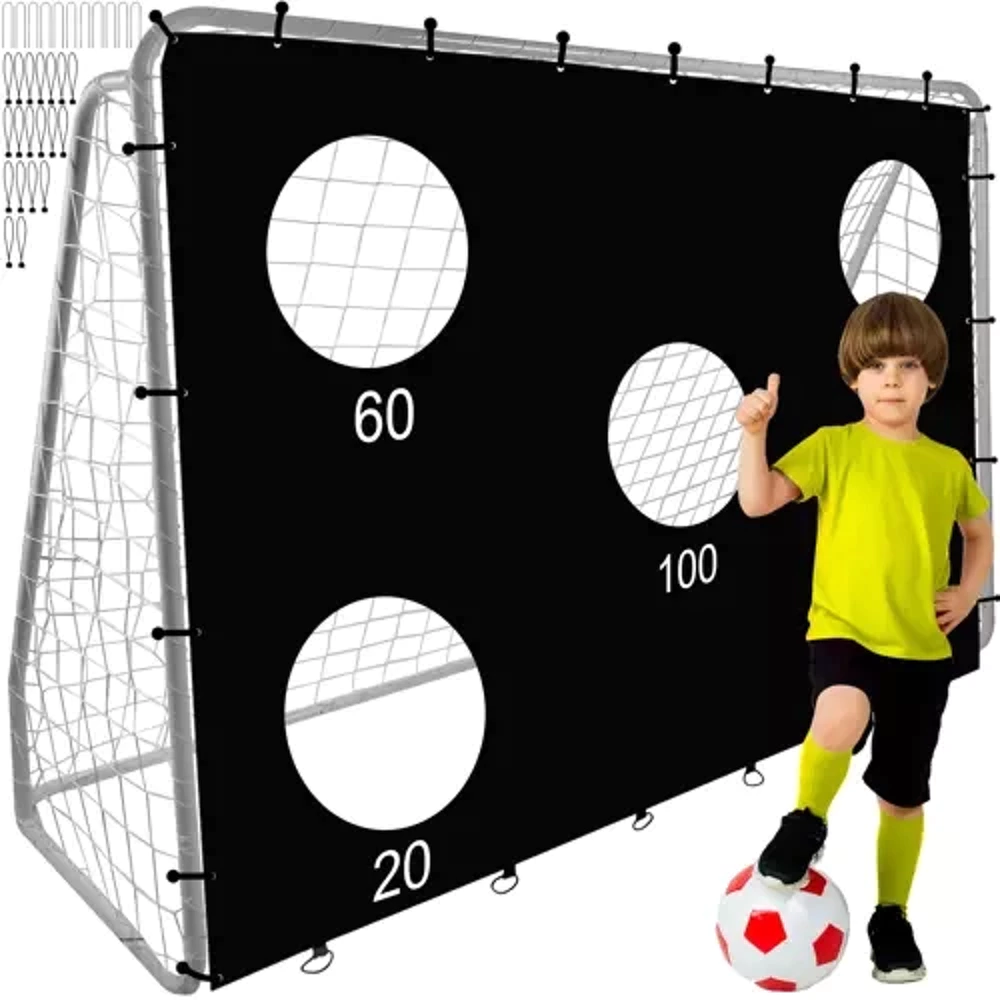 Football goal + trizand 9 precision carpet 21268