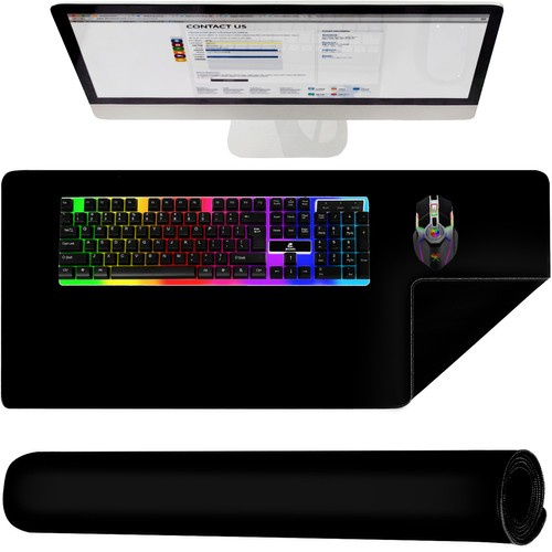 Tapis souris et clavier - noir 18625 