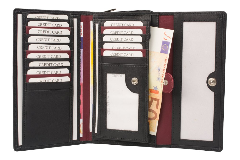 Grand portefeuille pour femme 16 emplacements pour