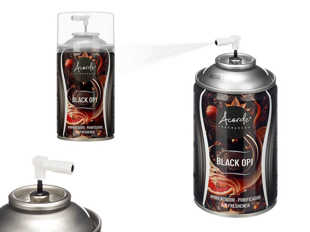 Deodoring aerosol charging 250ml black opi