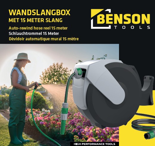 Automatic winding hose reel of 15