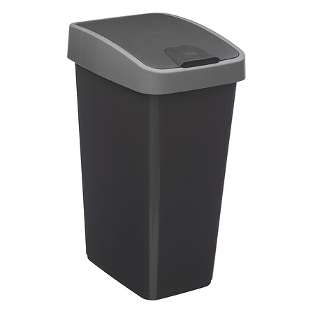 Poubelle 2 ouvertures plastique 25l