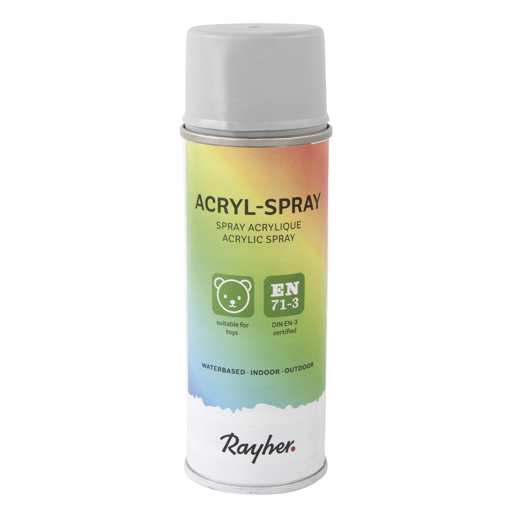 Spray acrylique, gris clair, 200 ml