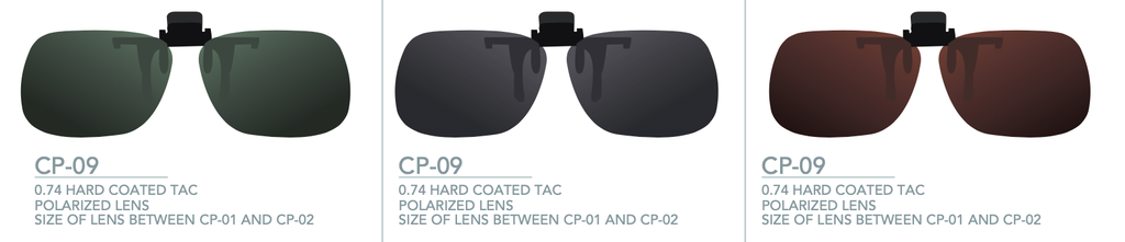CP-09 3 mix Clip On Lunettes de soleil - Lunettes  