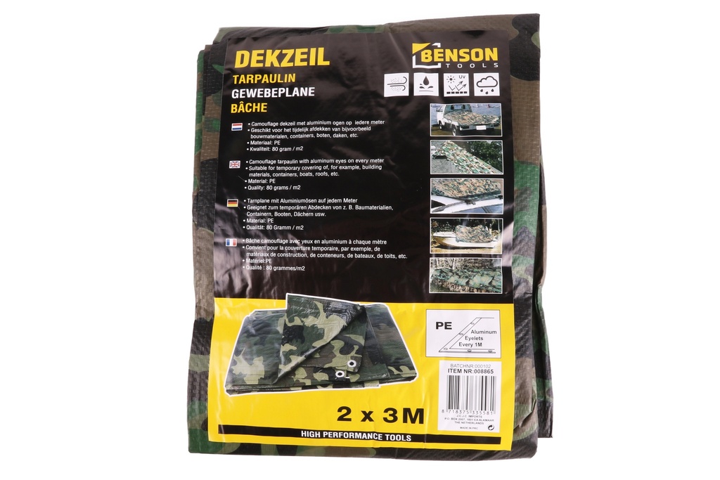Tarpaulin 2 x 3 m heavy army