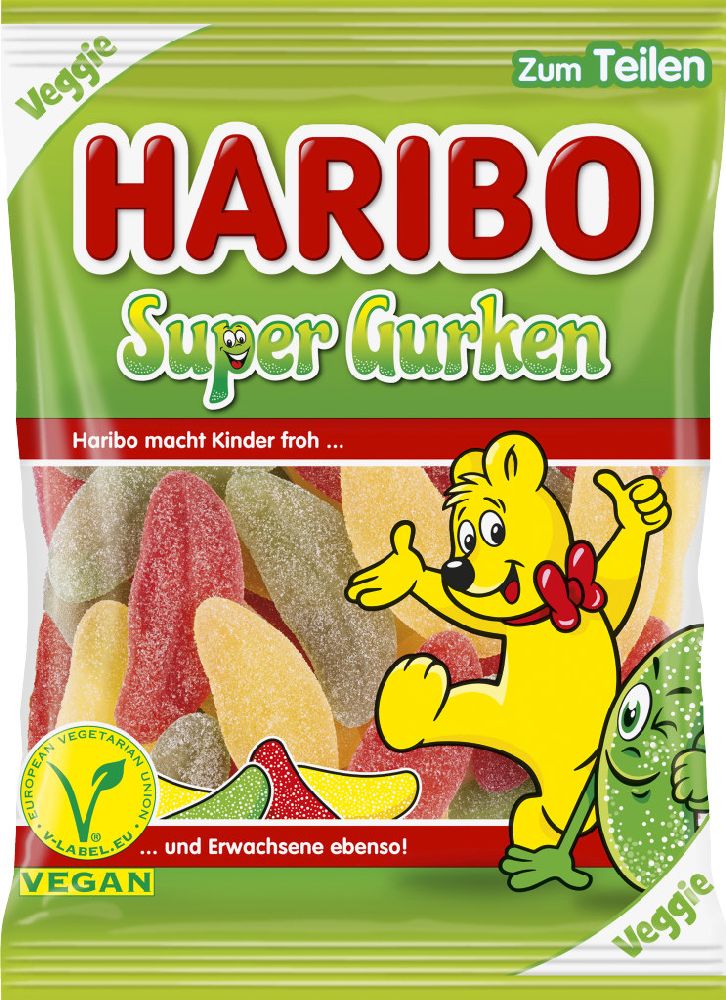 Haribo super cucumbers bag 175g