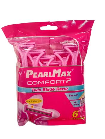 Pack 6 Rasoir Femme Comfort2 PEARL MAX 