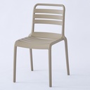 [DIC-P683BEIGE] CHAISE TUILERIES EN PLASTIQUE BEIGE