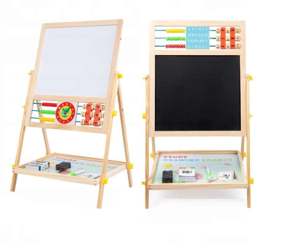 Wooden board 6 in 1 magnetic chalk PICOLLO easel