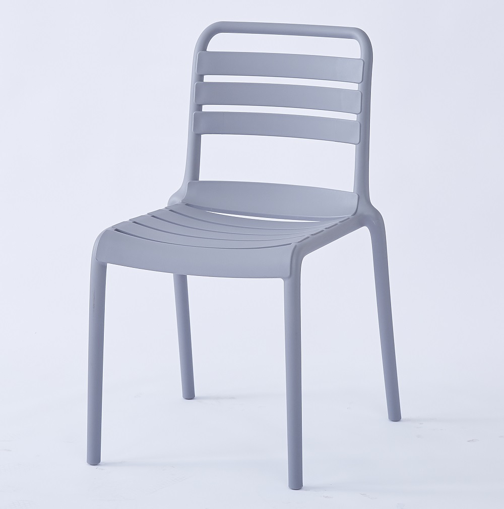 Gray plastic tuileries chair