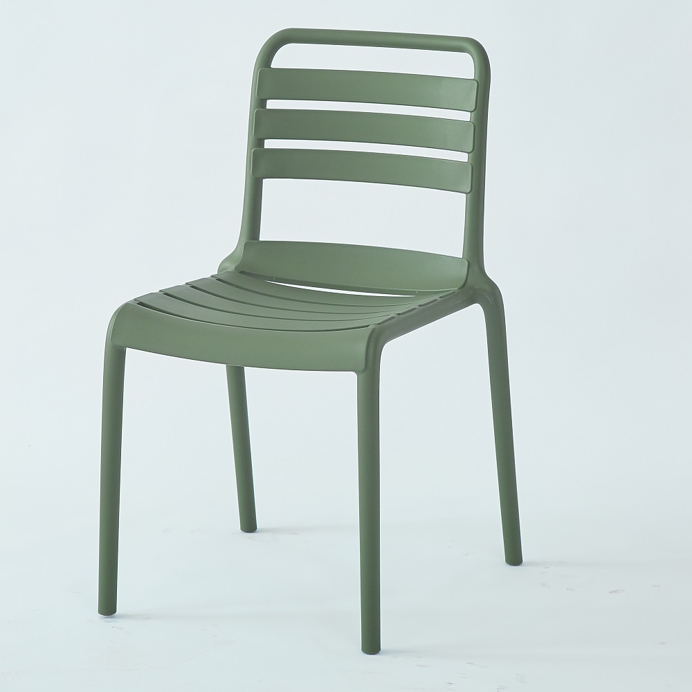 GREEN PLASTIC TUILERIES CHAIR
