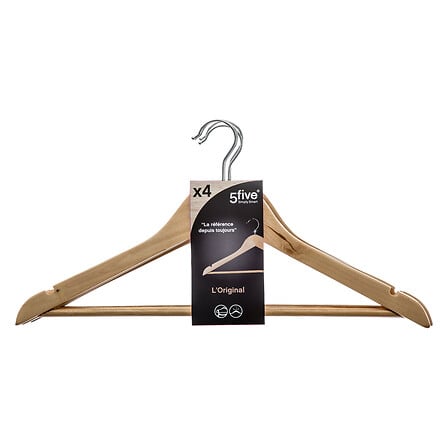 Set de 4 Cintre bois