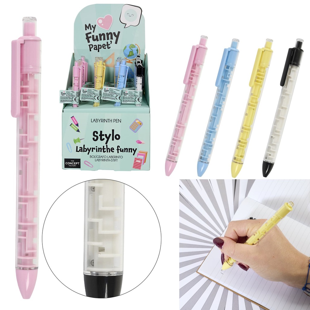 Funny Labyrinth pen, 4- times matched