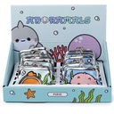[PUR133 ZEN06] Porte-Monnaie Fermeture Click Clac Animaux Marins