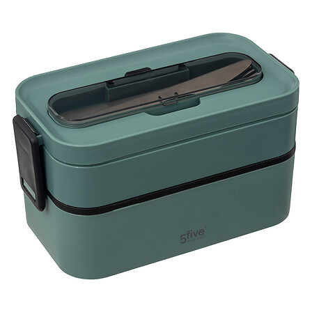 Lunch box 2com + matching polypropylene covered, 3