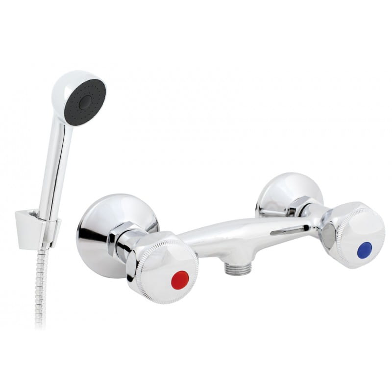Standard wall shower mixer without shower