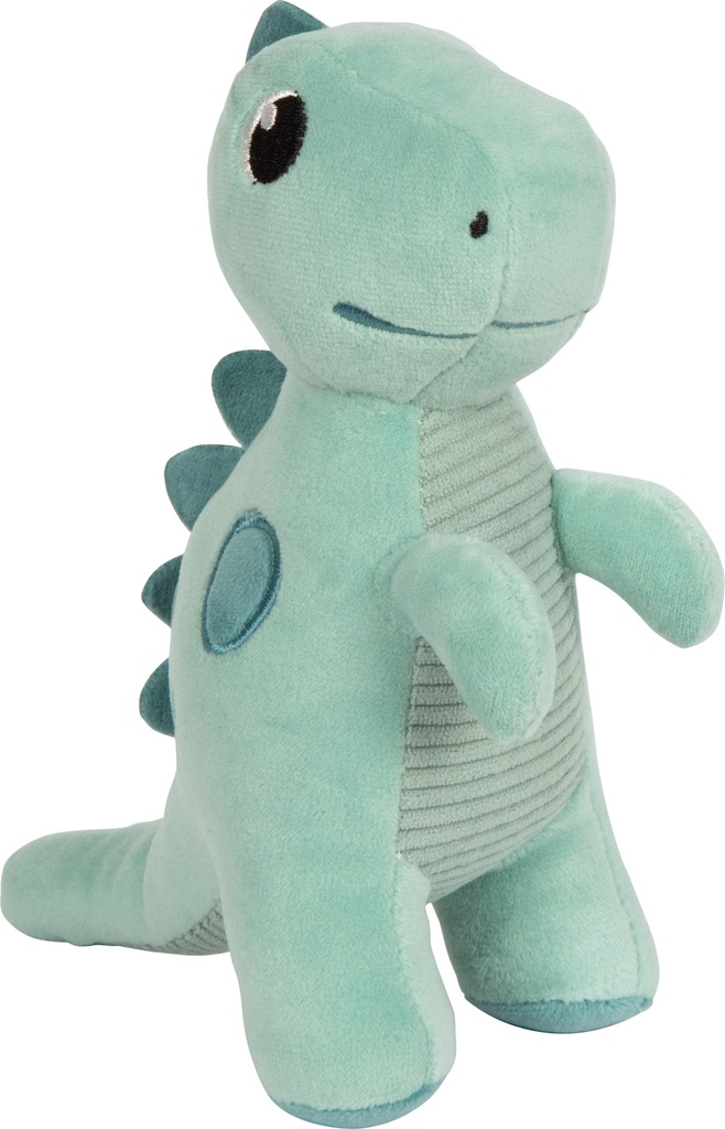 Peluche dinosaure verte Dino, 8,5x14x17cm