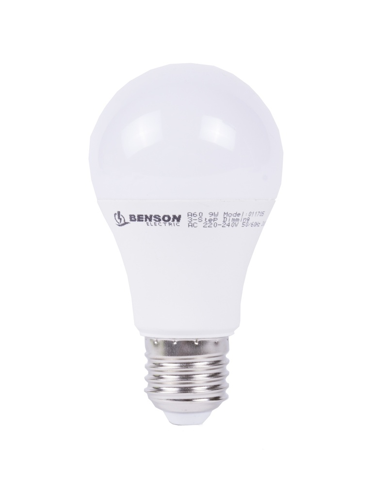 LED bulb E27 A60 9W + Dimmable Black switch