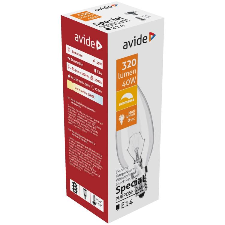 C35 40W E14 1PC special avid bulb