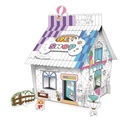 [Z029/34001] Graffiti Maison animaux en carton 3 D à monter et à colorier